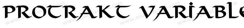 Protrakt Variable Bo字体转换